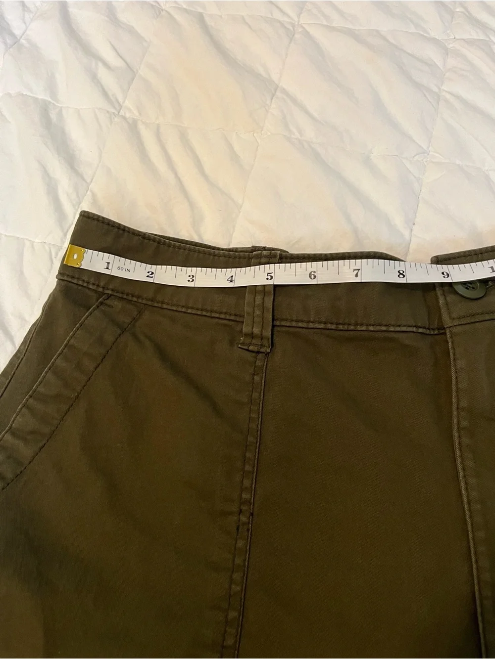 Old Navy Olive Green High Rise OG Chinos - Picture 2 of 8
